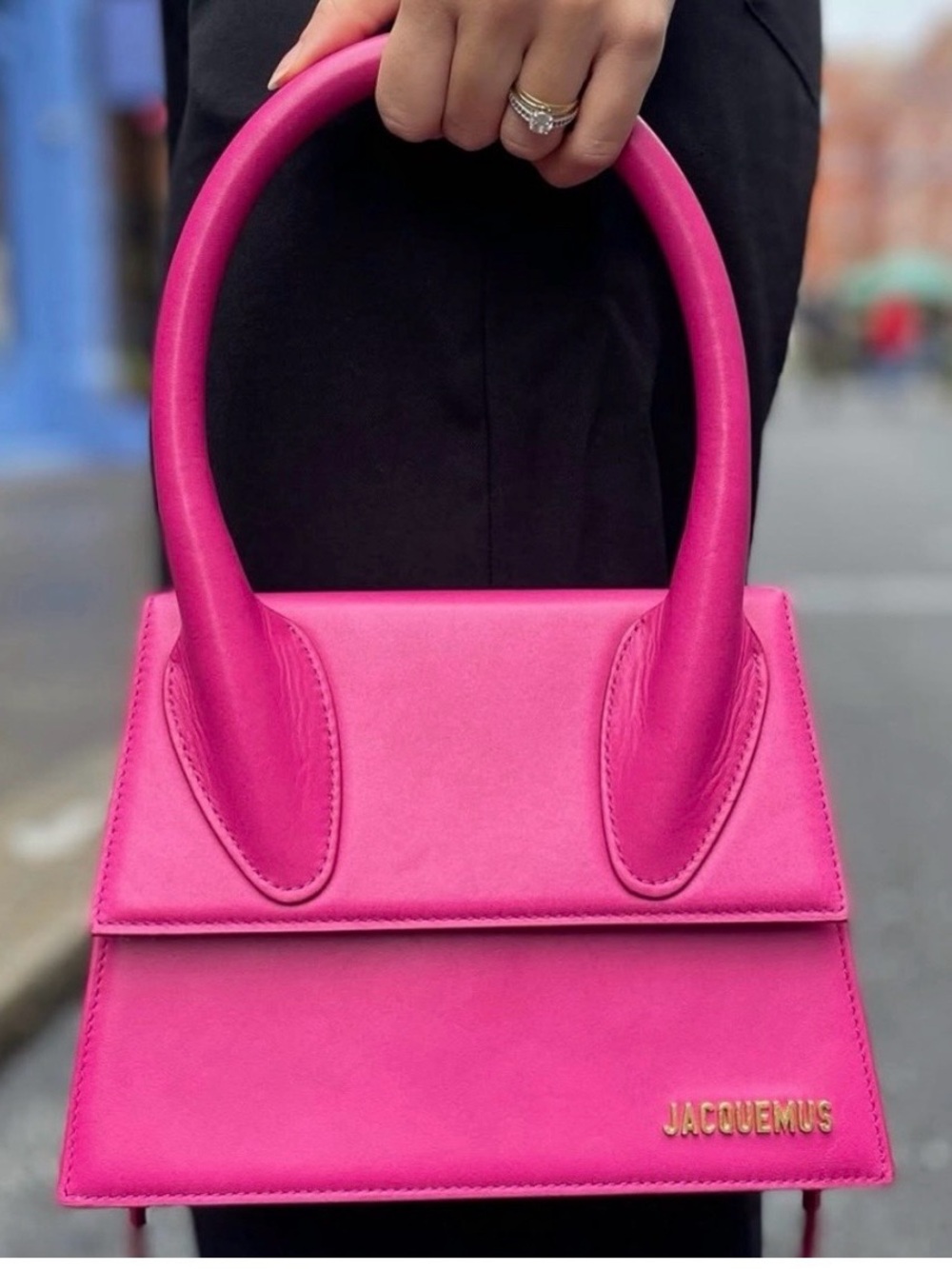 Jacquemus Magenta Bag Large